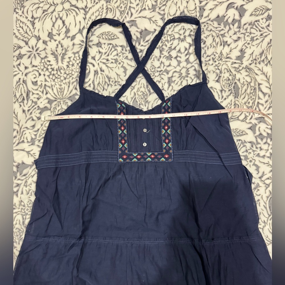 Hollister Gorgeous Silk Cotton Mix Casual Lined Dress size Large - Picture 11 of 14